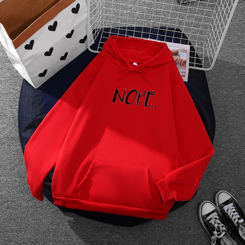 2021 Autumn Winter Hoodies Oversized Euro-American Red 