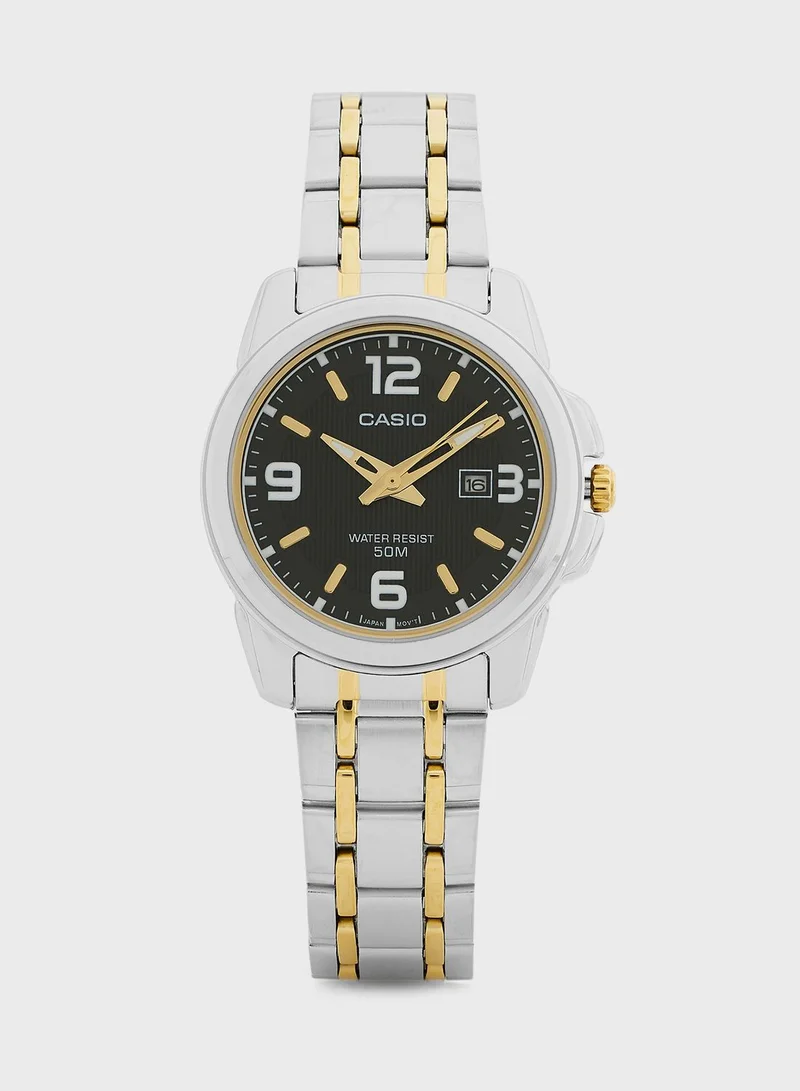 CASIO Steel Strap Analog Watch