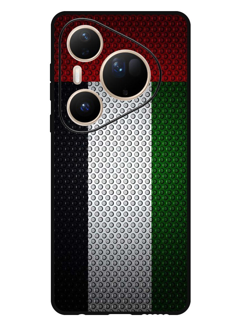 Theodor Case Compatible with Huawei Pura 80 Ultra 6.6 Inch Protection Shockproof Bumper Cover UAE Flag - Image 1