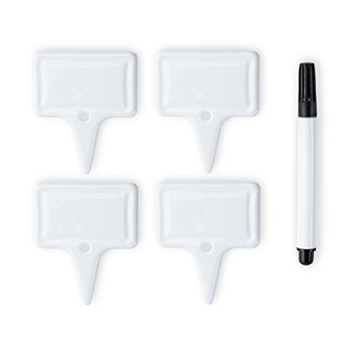 True Tag Ceramic Cheese Board Labels, Cheese Markers, Charcuterie Accessories, Hosting Essentials for Birthday, Wedding, Wine Parties, Set of 4, White - Image 3