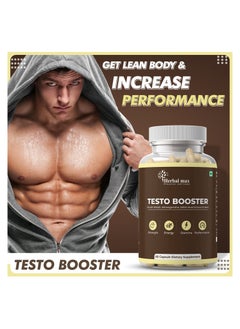 Herbal Max Herbal max testo booster for strength,energy, stamina and performance 60 capsules  - Image 2