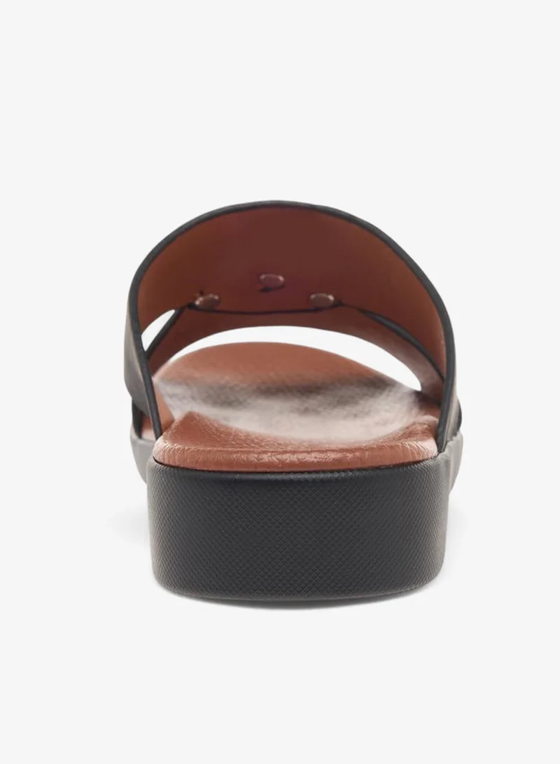 LBL by Shoexpress BLACK Boys Textured Slip-On Arabic Sandals Ramadan Collection for Men | Best Price UAE