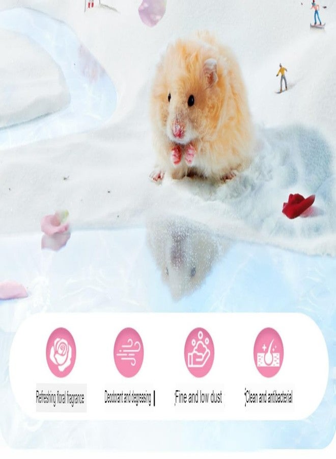 VAYINATO® 1Kg Dust-Free Hamster Bath Sand Natural Flower Scented Bathing Sand for Guinea Pig, Hamster and Other Small Animals by Pezlifeworld - Image 2