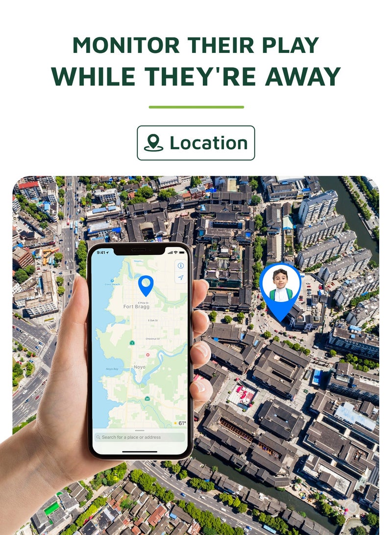 جرين ليون ساعة ذكية للأطفال من السلسلة 5 مزودة بألعاب، وتعلم الرياضيات، ومنطقة آمنة للأطفال، وشاشة ملونة مقاس 1.44 بوصة، وعمر بطارية طويل، وميزات أمان للأطفال/ ساعة ذكية ممتعة وتعليمية للأطفال - أرجواني - Image 3