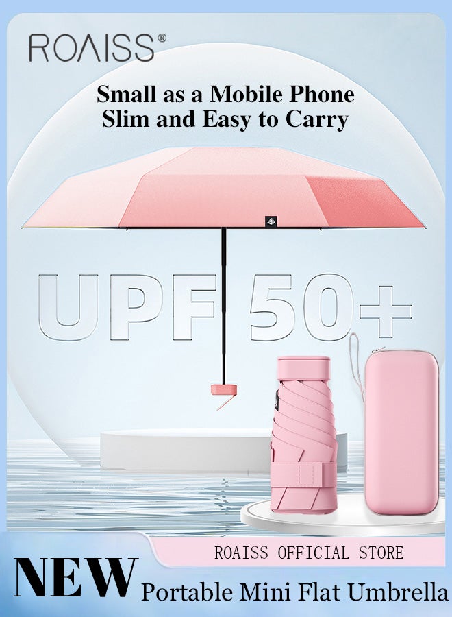 roaiss Women Multifunctional Umbrella with Thickened Coating for Heat Insulation and Cooling Reinforced Umbrella Ribs for Enhanced Wind and Rain Proof 6 Fold Compact Design for Rain and Shine UPF50 - Image 1