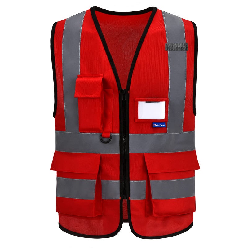 red security vest