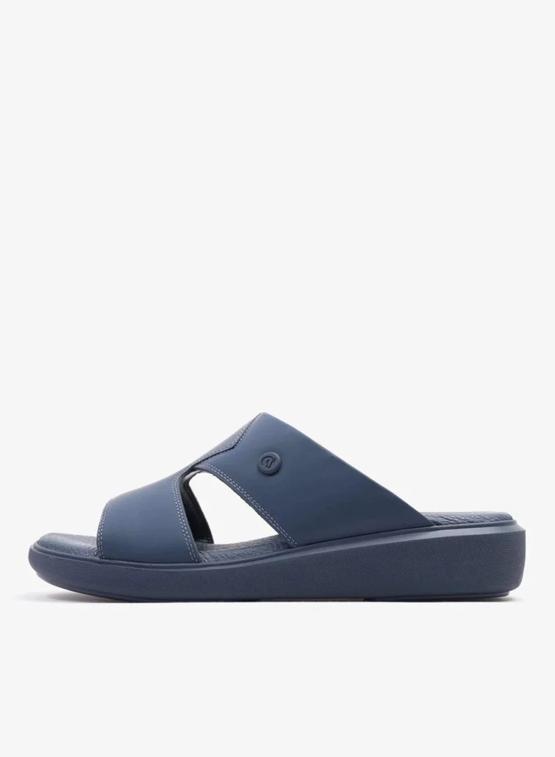 Uomo Cavalier Stylish Comfortable Footbed, Adjustable Side Clasp Navy