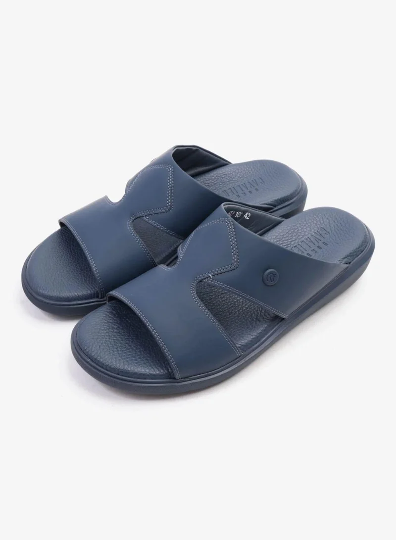UOMO Cavalier  Uomo Cavalier Stylish Comfortable Footbed, Adjustable Side Clasp Navy for Men | Best Price UAE