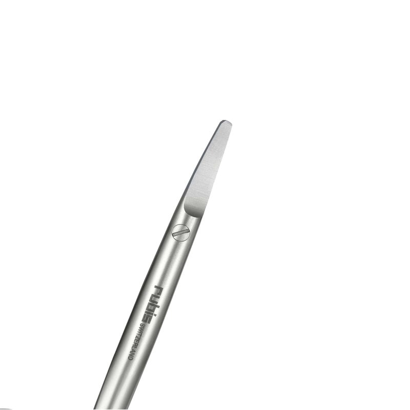 Rubis Stainless Steel Infant Nail Scissors with Blue Leather Elephant Case, For Precise Fingernails and Cuticles, 1K416, Silver,Rubis Switzerland Swiss Made World Renowned Precision - Image 3