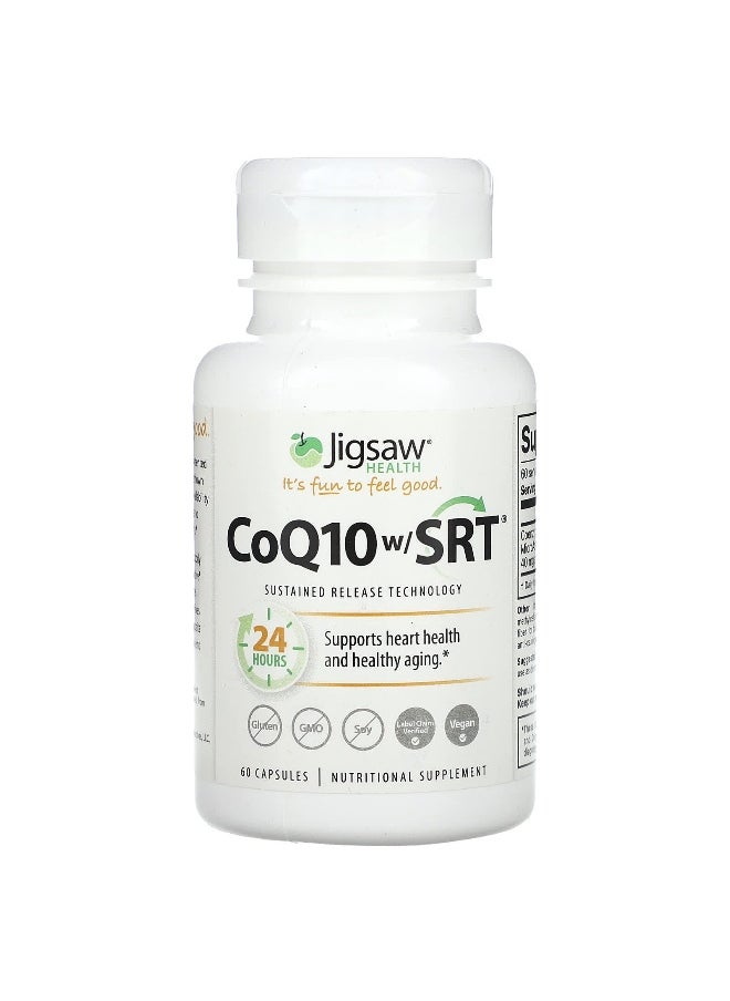 Jigsaw Health Jigsaw Health, CoQ10 w/ SRT, 100 mg, 60 Capsules  - Image 1