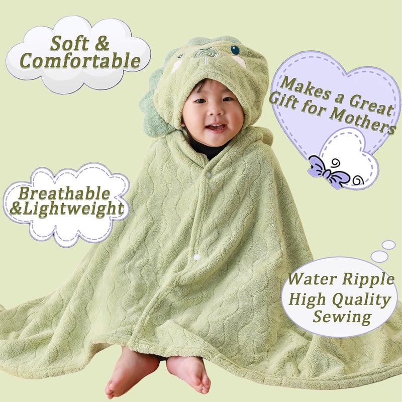 kmilro Toddler Towels with Hood for Boys Girls 06 Years 2Pack Hooded Baby Bath Towels for Kids 275X55 Ultra Absorbent Soft Thick Toddler Bath Towel Baby Beach Towel Bathrobe Toallas para Bebe - Image 4