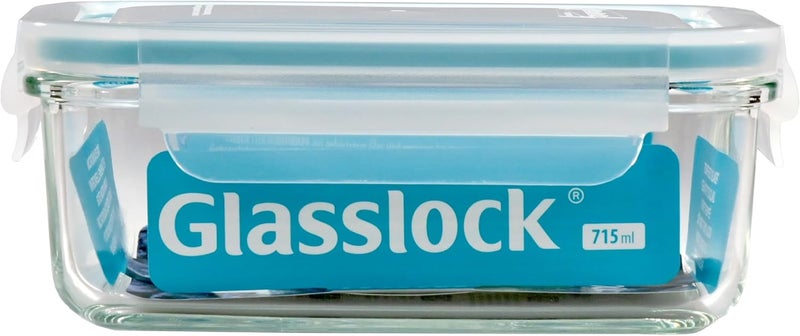 غلاسلوك حاوية زجاجية مستطيلة للأطعمة، سعة 695 مل (MCRB-071) - Image 3