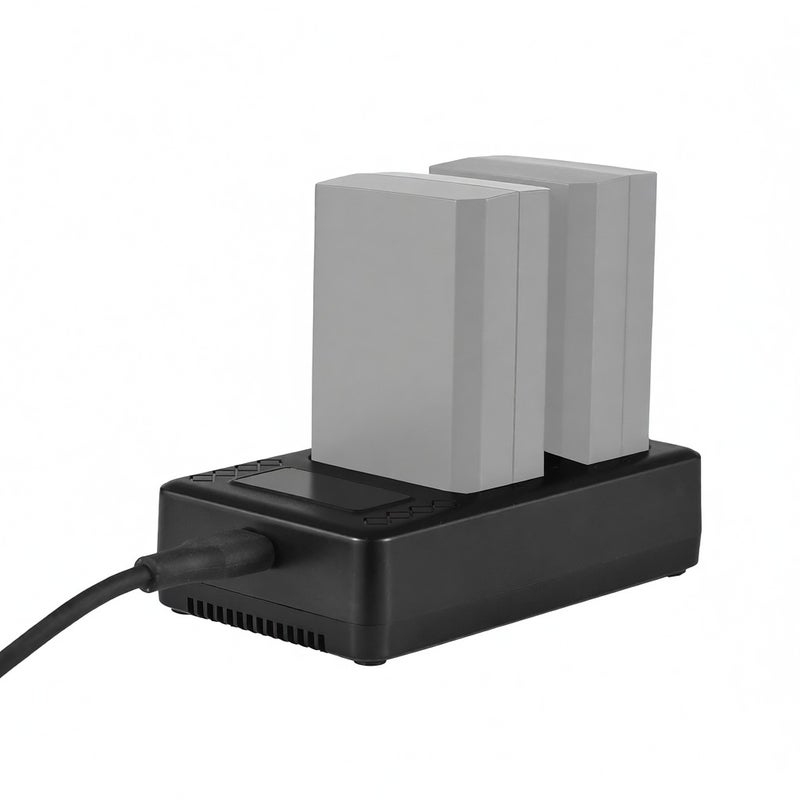 Portable 2-slot Battery Charger for Godox V1/ V860III Series Flash Speedlite Batteries VB26A/VB26B/VB30 - Image 1
