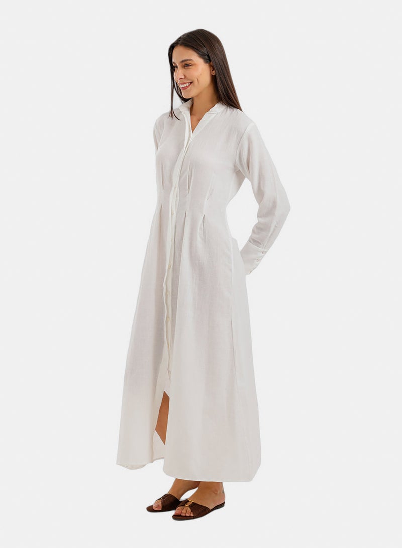 Carina Ruched Front Midi Dress - Image 3