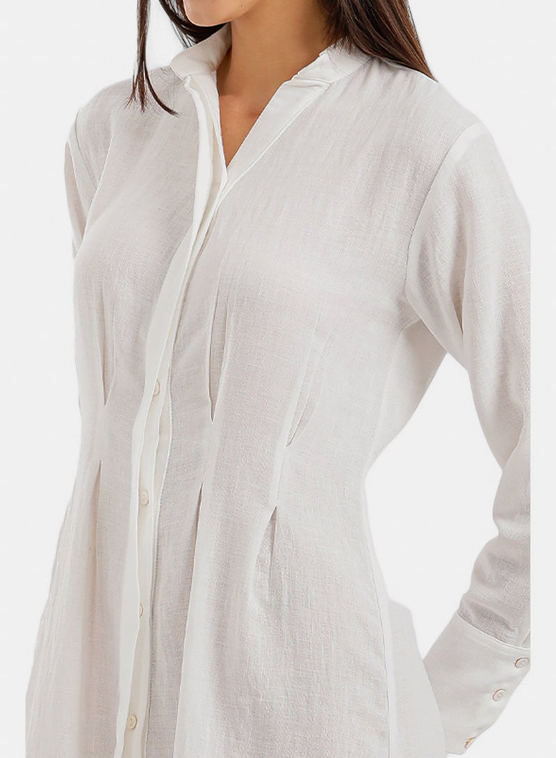 Carina Ruched Front Midi Dress - Image 5