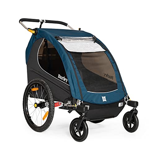 Burley Design Bike Trailer 2-Wheel Stroller Kit, Black/Silver - Image 2