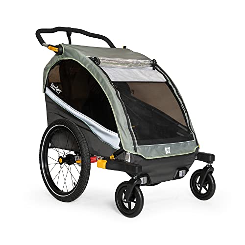 Burley Design Bike Trailer 2-Wheel Stroller Kit, Black/Silver - Image 3