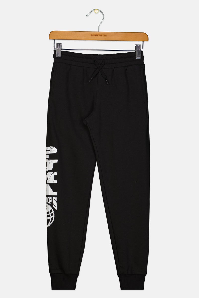 PUMA Kids Boy Sportswear Fit Outdoor Sweatpants, Black  - Image 1