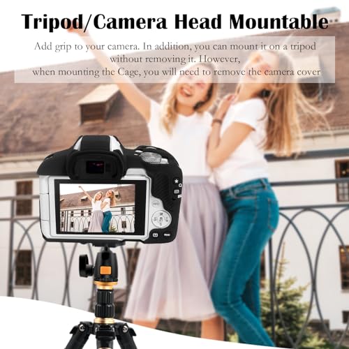 Easy Hood R50 Camera Case, Buttons Marking Protective Camera Cover for Canon EOS R50 Mirrorless Vlogging Camera, Soft Silicone Case Lightweight Body Skin Bag Cover Black - Image 5