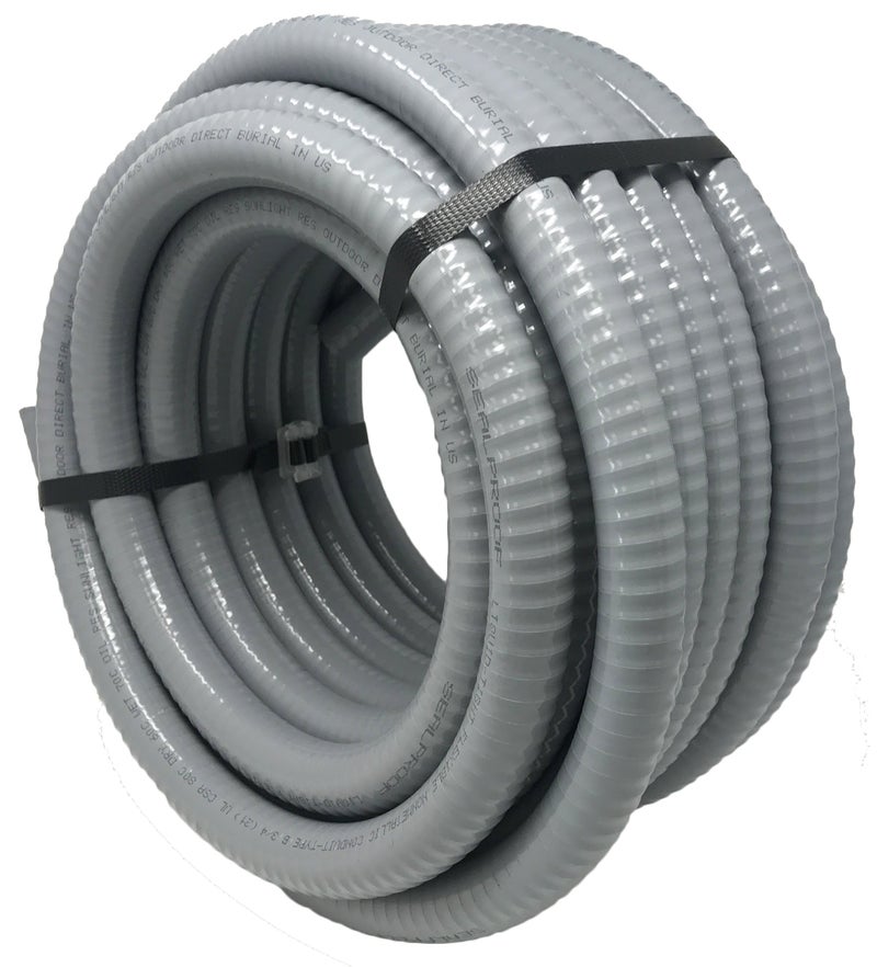 Sealproof Flexible NonMetallic LiquidTight Electrical Conduit Type B UL Listed 34 inch x 50 FT