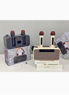OASIS DESERT Portable Bluetooth Speaker With Lyrics Display Wireless Microphone Microphone Subwoofer K Music Stereo  - Image 3