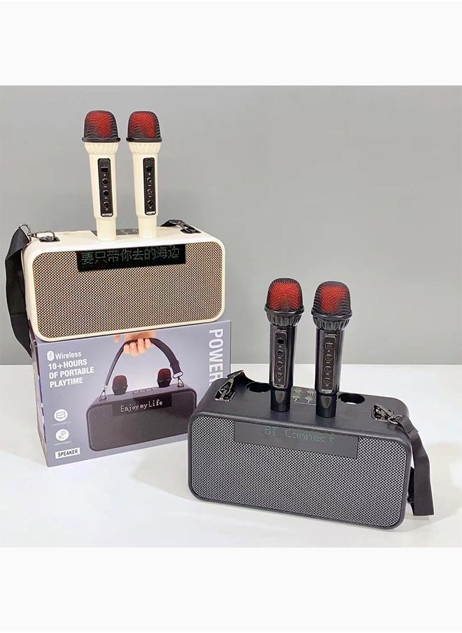 OASIS DESERT - Portable Bluetooth Speaker With Lyrics Display Wireless Microphone Microphone Subwoofer K Music Stereo - Image 1