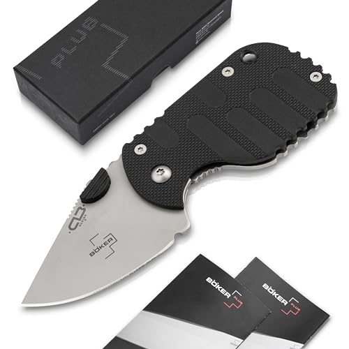 Bker Plus Subcom 20 Black  knife with Zytel handle scales  with D2 blade  with clip
