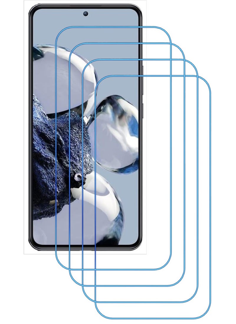 ACLIX 4 Pieces Antistatic ESD Dustproof Premium Quality High Definition Clear Tempered Glass Screen Protector Designed For Xiaomi 12T Pro - Image 1