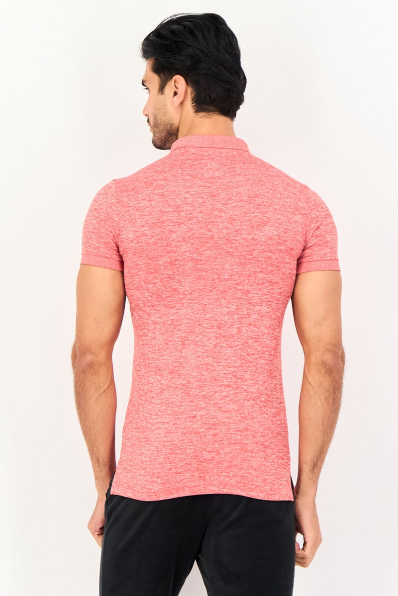 PUMA Men Sportswear Fit Short Sleeve Outdoor Polo Shirt, Heather Red - Image 4