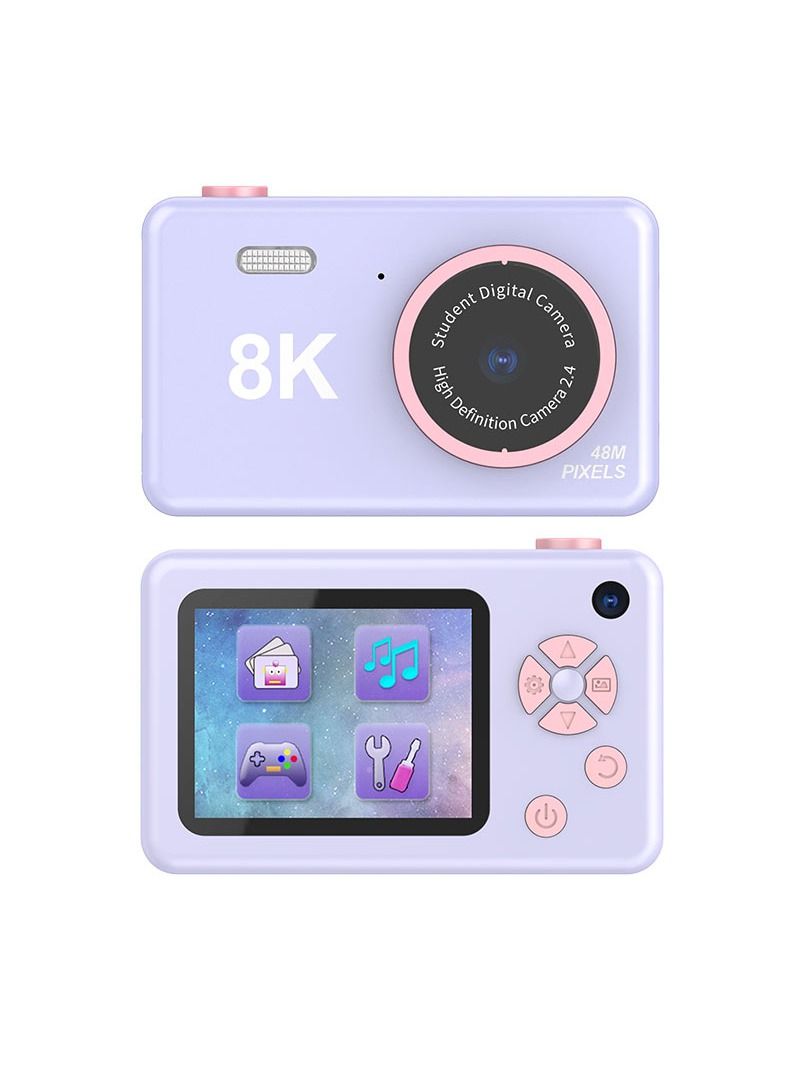 Generic 8K Kids Digital Camera Dual Lens 8MP UHD Photography Video Camera 2.4 Inch IPS Screen Battery Operated Educational  - Image 2