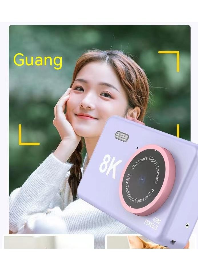 Generic 8K Kids Digital Camera Dual Lens 8MP UHD Photography Video Camera 2.4 Inch IPS Screen Battery Operated Educational  - Image 3