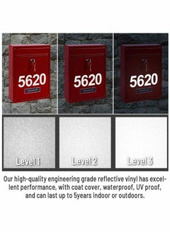 Generic Reflective Mailbox Numbers for Outside 50PCs Waterproof Stickers 3'' and 4'' Self Adhesive 0 to 9 Vinyl Number Signs Window Door Cars Trucks Home Business Address  - Image 4