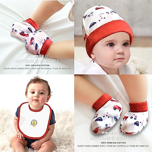VParents Honey Punch New Born Baby Gift Set (Red, Pack of 10) - Image 5