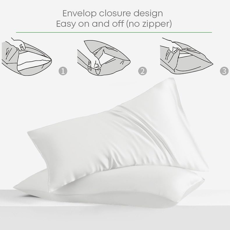 Linenwalas Fitted Bedsheet Queen Size with Elastic| 400TC Thread Count Softest Long Staple 100% Cotton Silky Soft - Queen (60”x78”) - White - Image 3