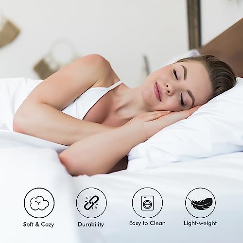 Linenwalas Fitted Bedsheet Queen Size with Elastic| 400TC Thread Count Softest Long Staple 100% Cotton Silky Soft - Queen (60”x78”) - White - Image 5