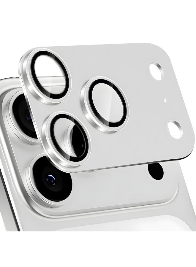 Camera Lens Protector for iPhone 17 Pro Max, Sapphire Glass, 9H Scratch Resistant, HD Clear Camera Protection, Anti Fingerprint, Full Coverage, Easy Install - Titanium - Image 1