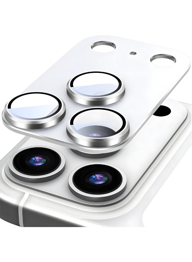 Camera Lens Protector for iPhone 17 Pro Max, Sapphire Glass, 9H Scratch Resistant, HD Clear Camera Protection, Anti Fingerprint, Full Coverage, Easy Install - Titanium - Image 2