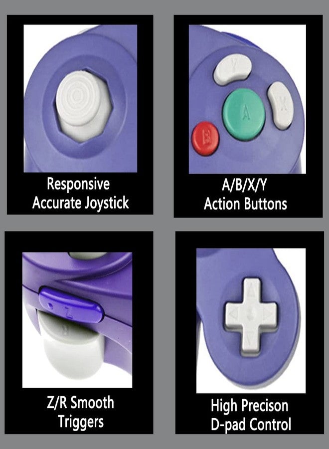 Reiso Classic NGC Wired USB Controller for Windows PC MAC(Purple) - Image 2
