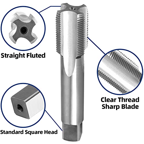 Burkit 1-3/8"-18 UNEF Thread Tap Right Hand, HSS 1-3/8 x 18 UNEF Straight Fluted Machine Tap - Image 4