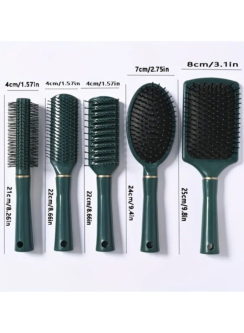 Rozino Detangling Hair Brush Anti-Static Detangler Hair Brush Paddle Air Cusihon Comb Nylon Bristle Hair Styling Brush For Women - Image 4