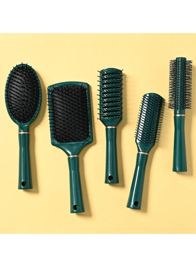 Rozino Detangling Hair Brush Anti-Static Detangler Hair Brush Paddle Air Cusihon Comb Nylon Bristle Hair Styling Brush For Women - Image 5