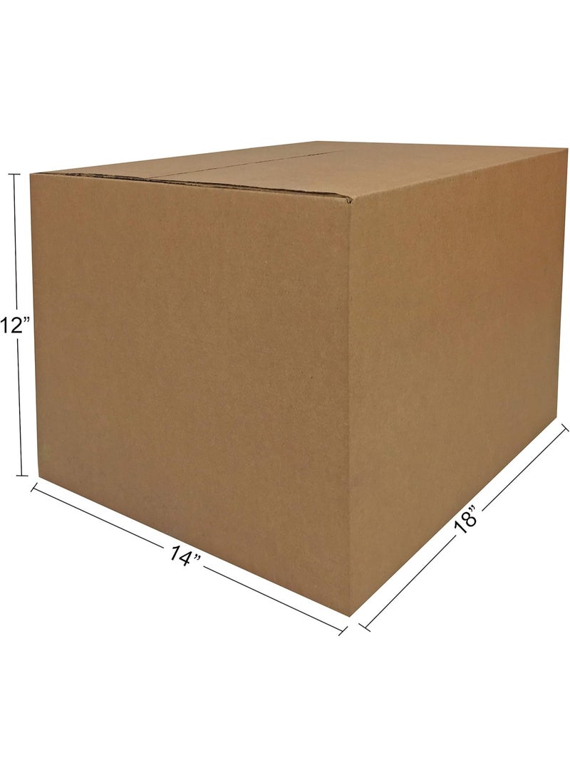 أفيديتي صناديق نقل متوسطة الحجم – عبوة من 20 صندوق كرتوني قوي للتعبئة والتخزين – مقاس 18 × 14 × 12 بوصة – صناديق متينة لنقل الأغراض المنزلية أو المكتبية - Image 3