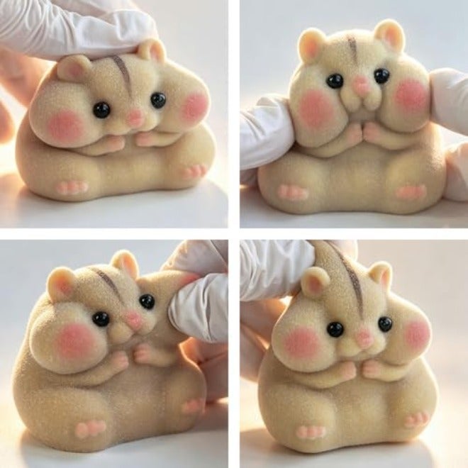 Handmade Taba Squishy Hamster Toy - Cute Stress Relief Gift for Adults &  Kids - Image 4