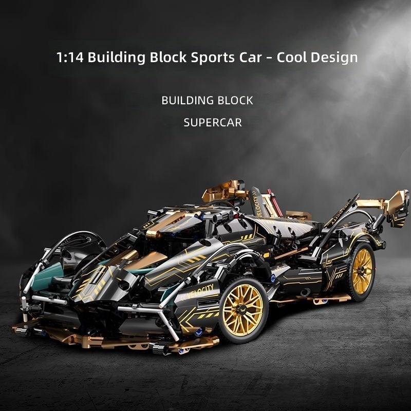 LAMBORGHINI Xingya Premium Building Blocks Lamborghini V12 Sports Car Model - 1:14 Scale Educational Toy for Kids - Image 5
