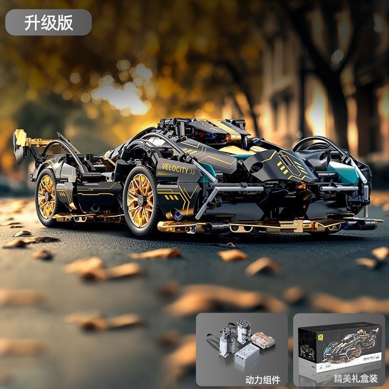 LAMBORGHINI Xingya Premium Building Blocks Lamborghini V12 Sports Car Model - 1:14 Scale Educational Toy for Kids - Image 1