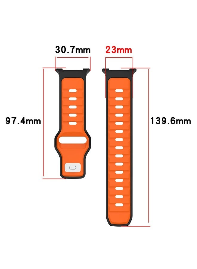 HuHa For Samsung Galaxy Watch8 / Wacth8 Classic xDfind Dual Color Silicone Watch Band(Black White) - Image 5