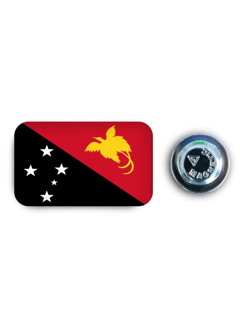 971ميديا شارة مغناطيسية بتصميم علم بابوا غينيا الجديدة - Image 1