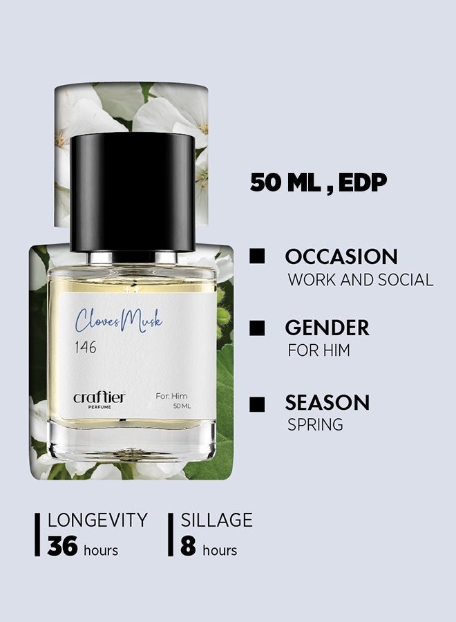 Craftier Perfume CLOVES MUSK - Inspired of-OPULENT SHAIK CLASSIC NO 77, Eau De Parfum for Men - 50ml, Long Lasting Ambery Fragrance Upto 36 Hrs, Travel Size Men's Perfume - Image 4