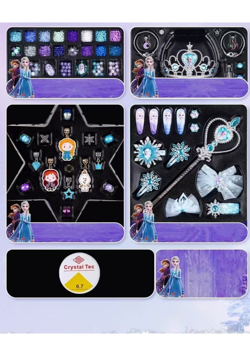 Making Jewelry Kit with 1888pcs + Beads with Jewelry Box, DIY Craft Jewelry Gift - Image 3