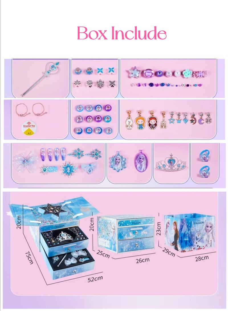 Making Jewelry Kit with 1888pcs + Beads with Jewelry Box, DIY Craft Jewelry Gift - Image 2